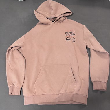 Felpa con Cappuccio Rosa