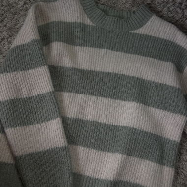 Pull en maille rayé H&M