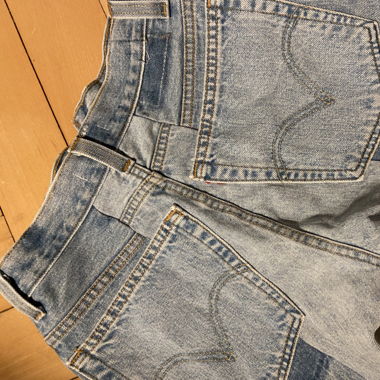 Patchwork Levis Jeans Shorts