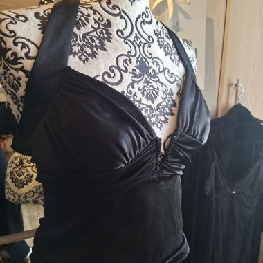 Crop top effet satin