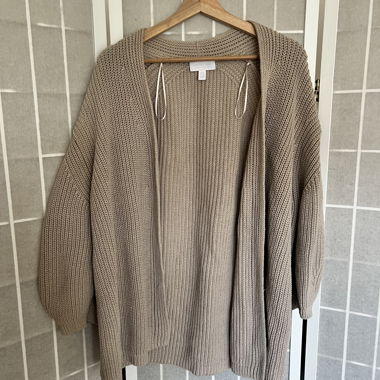 Beige knit cardigan - The White Company