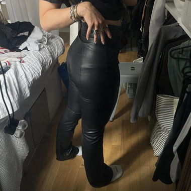 pull&bear faux leather pants size m