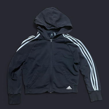 Vintage Black Adidas zip-up jacket