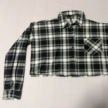 Karierte Oversized Bluse 