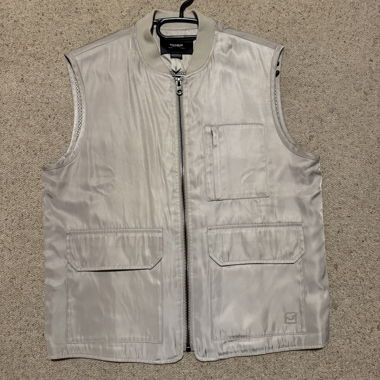Pull & Bear Vest - Creeme/Beige