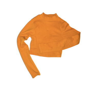 Orange longsleeve Crop Top
