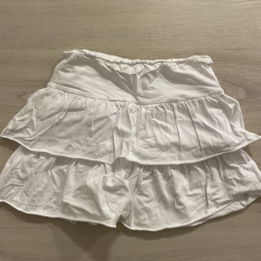 Mini skirt with sewn-in shorts