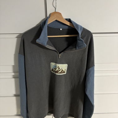 Half-Zip Pullover mit Logo
