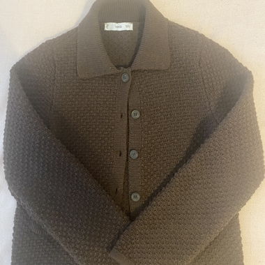 Cardigan in maglia MNG marrone