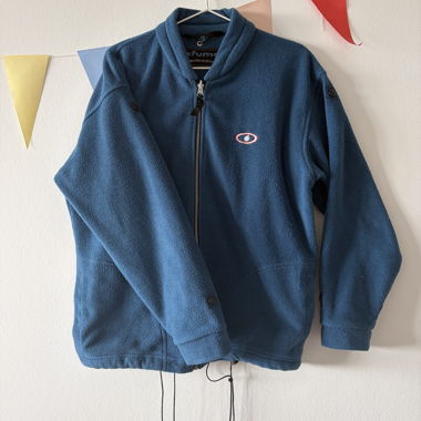 Giacca in pile vintage Lafuma blu