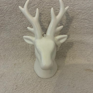 Décoration Figurine de Cerf Blanche