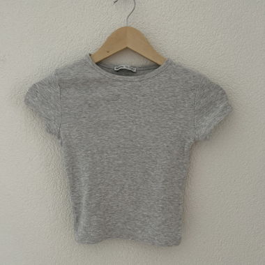 Grey crop top