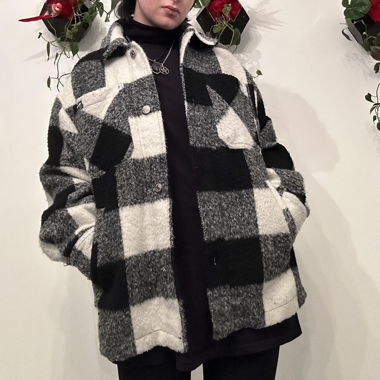 checkered Bershka jacket 🏁
