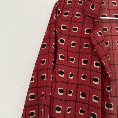 Veste légère rouge à motifs carrés Vero Moda