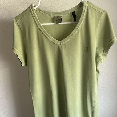 G-Star RAW Tshirt hellgrün L Logo pistazie