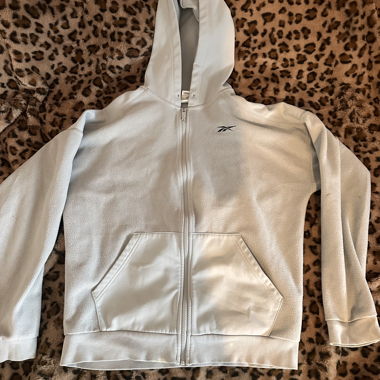 Giacca con cappuccio Reebok grigia