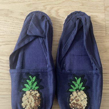 Espadrilles blau mit Ananas 