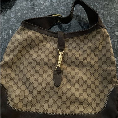 Borsa tote Gucci Jackie monogramma vintage