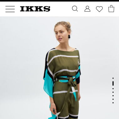IKKS Kleid Seide 