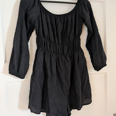 Jumpsuit noir épaules dénuées