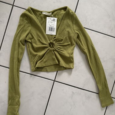 Pull&Bear Langarm Croptop