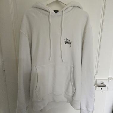 Felpa con cappuccio Stüssy bianca taglia L