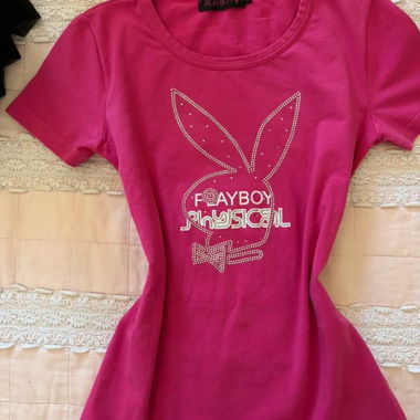 T-shirt Playboy Y2K rose