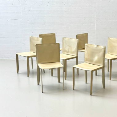 6 Vintage Stühle Piuma von Cattelan Italia, 1970er