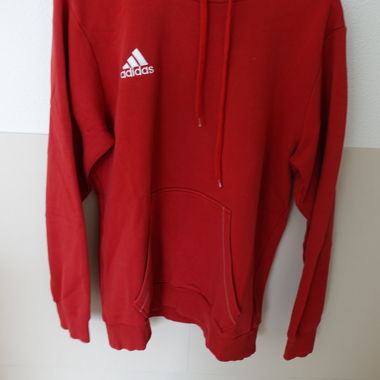 Roter Adidas Hoodie Grösse L