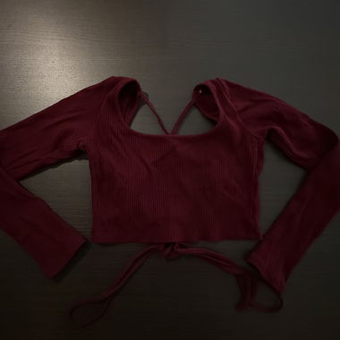 Langarm Crop Top
