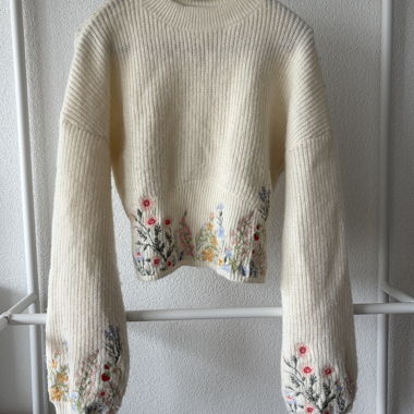 Cider Stickpullover mit Stickerei
