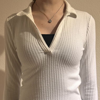 Hollister Longsleeve weiss