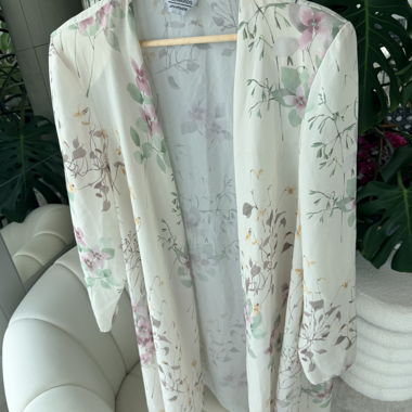 Blumiger Kimono-Cardigan