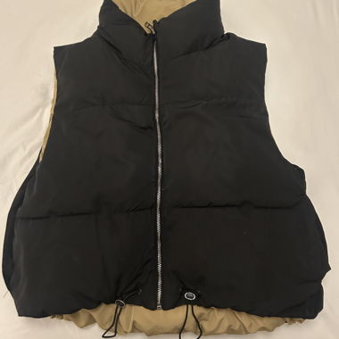 Doudoune Bershka noire-beige