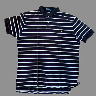Polo di Ralph Lauren, Polo, Nero/Viola/Bianco, L