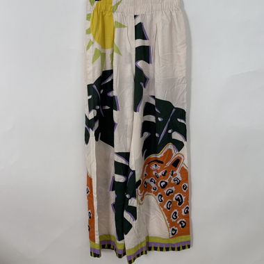 Next Linen Print Trousers EU 38