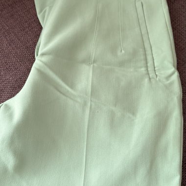 Pantaloni Zara verde menta a vita alta