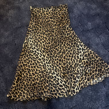 Gonna con stampa leopardata