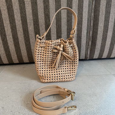 Geflochtene Bucket Bag