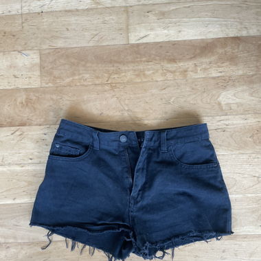 Schwarze Jeans Shorts