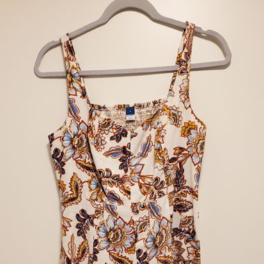 Beige, floral summer/fall dress