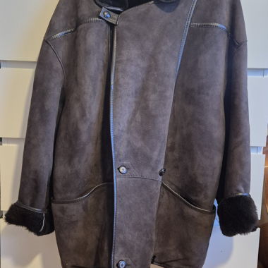 Short sheepskin coat (oversized)