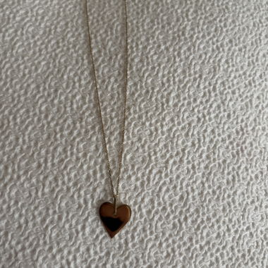 Goldener Herz-Anhänger-Kette