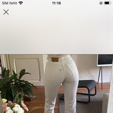 Levis 501 Jeans in white 