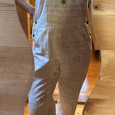 Purple Print Dungarees