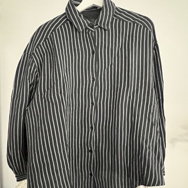 Chemise en mousseline rayée