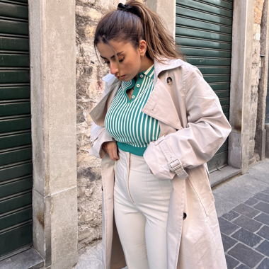 Beige Suit Pants