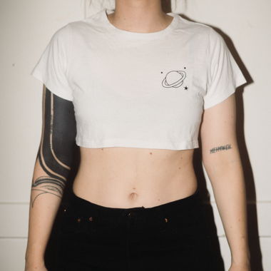 Crop Top weiss