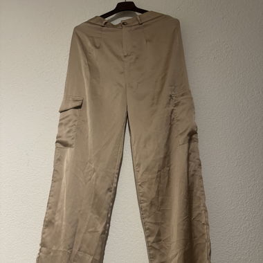 Stoffhose gold silky