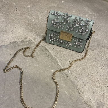 1-2 getragene Topshop  Tasche Türkis